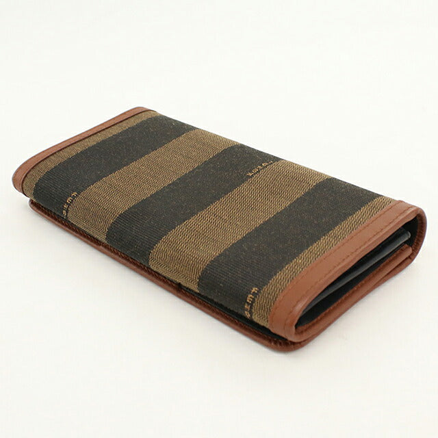 中古 フェンディ 長財布二折 レディース ブランド FENDI ペカン  8M0298 ブラウン USDFE120528011