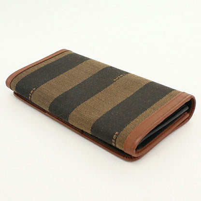 中古 フェンディ 長財布二折 レディース ブランド FENDI ペカン  8M0298 ブラウン USDFE120528011