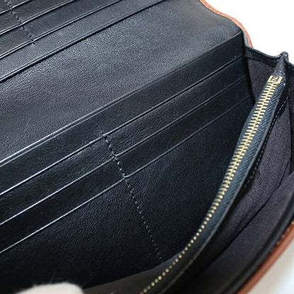 中古 フェンディ 長財布二折 レディース ブランド FENDI ペカン  8M0298 ブラウン USDFE120528011