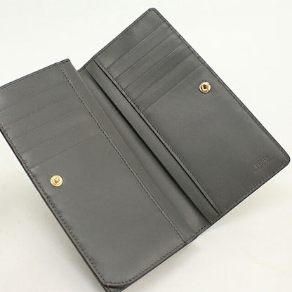 中古 フェンディ 長財布二折 レディース ブランド FENDI オーロック コンチネンタルウォレット レザー 8M0470 グレー USDFE120627011