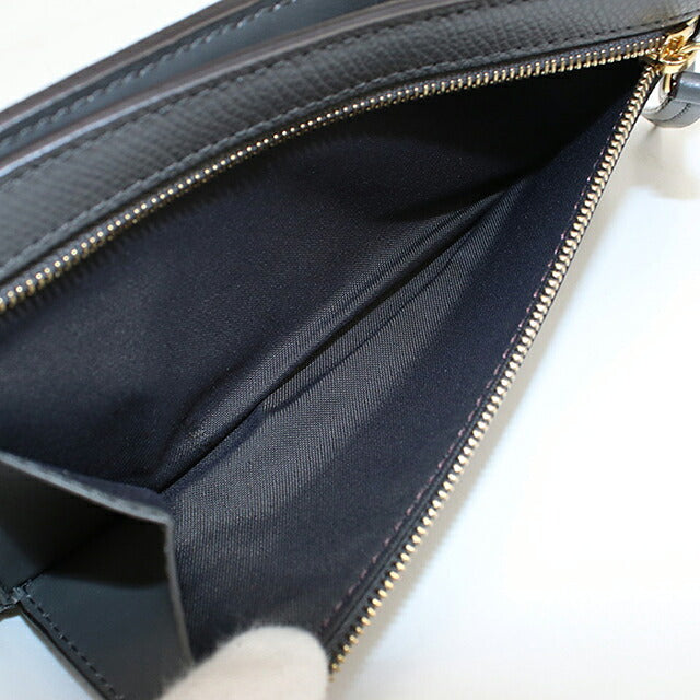 中古 フェンディ 長財布二折 レディース ブランド FENDI オーロック コンチネンタルウォレット レザー 8M0470 グレー USDFE120627011