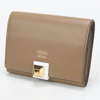 中古 フェンディ 名刺入れ レディース ブランド FENDI  カードケース 8M0217 ブラウン USDFE121235011