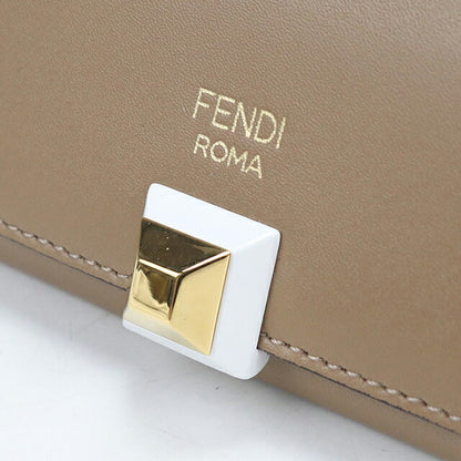 中古 フェンディ 名刺入れ レディース ブランド FENDI  カードケース 8M0217 ブラウン USDFE121235011
