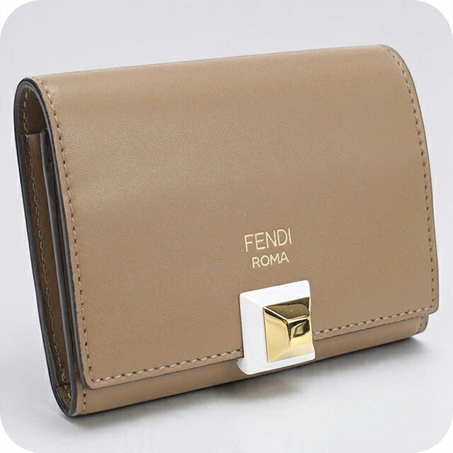 中古 フェンディ 名刺入れ レディース ブランド FENDI  カードケース 8M0217 ブラウン USDFE121235011