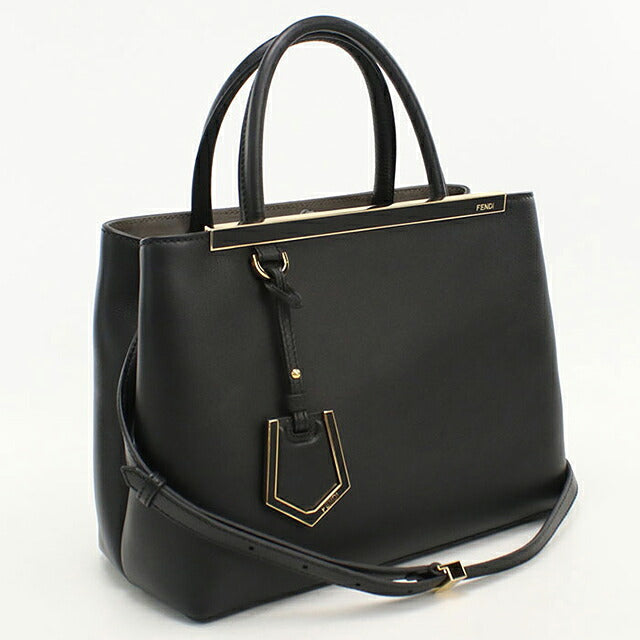 中古 フェンディ ハンドバッグ レディース ブランド FENDI プチ トゥージュール 2WAY 8BH253 ブラック USDFE121416011