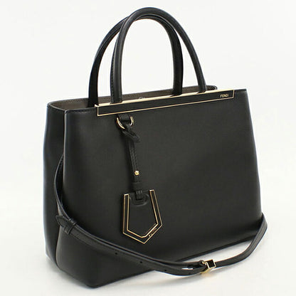中古 フェンディ ハンドバッグ レディース ブランド FENDI プチ トゥージュール 2WAY 8BH253 ブラック USDFE121416011