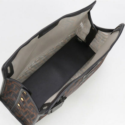 中古 フェンディ ハンドバッグ レディース ブランド FENDI ピーカブー ディフェンダー 7AR718 ブラウン バッグ USDFE88639011