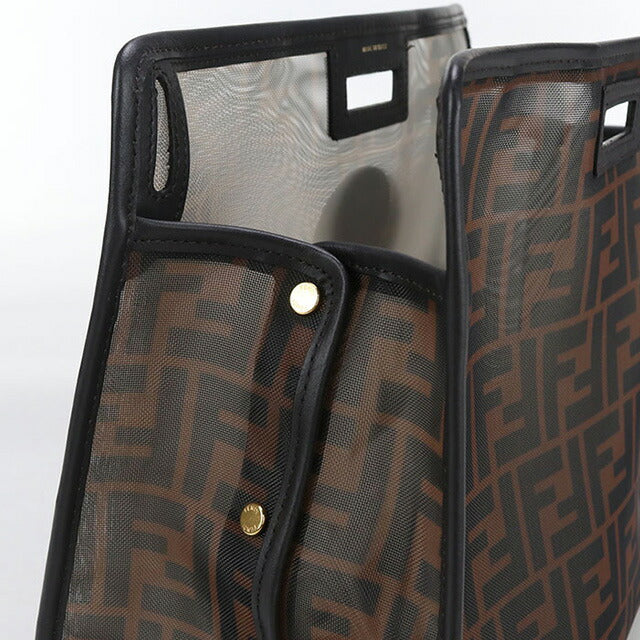 中古 フェンディ ハンドバッグ レディース ブランド FENDI ピーカブー ディフェンダー 7AR718 ブラウン バッグ USDFE88639011