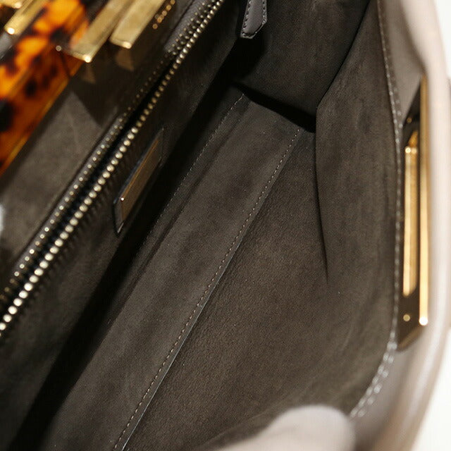 中古 フェンディ ハンドバッグ レディース ブランド FENDI ピーカブー 2WAY レザー 8BN290 3ZL F0E65 グレー バッグ USDFE91585011