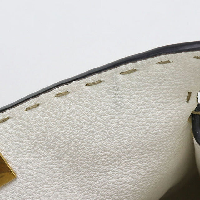 中古 フェンディ ハンドバッグ レディース ブランド FENDI 2WAYハンドバッグ レザー 8BN302 イエロー バッグ USDFE92000011