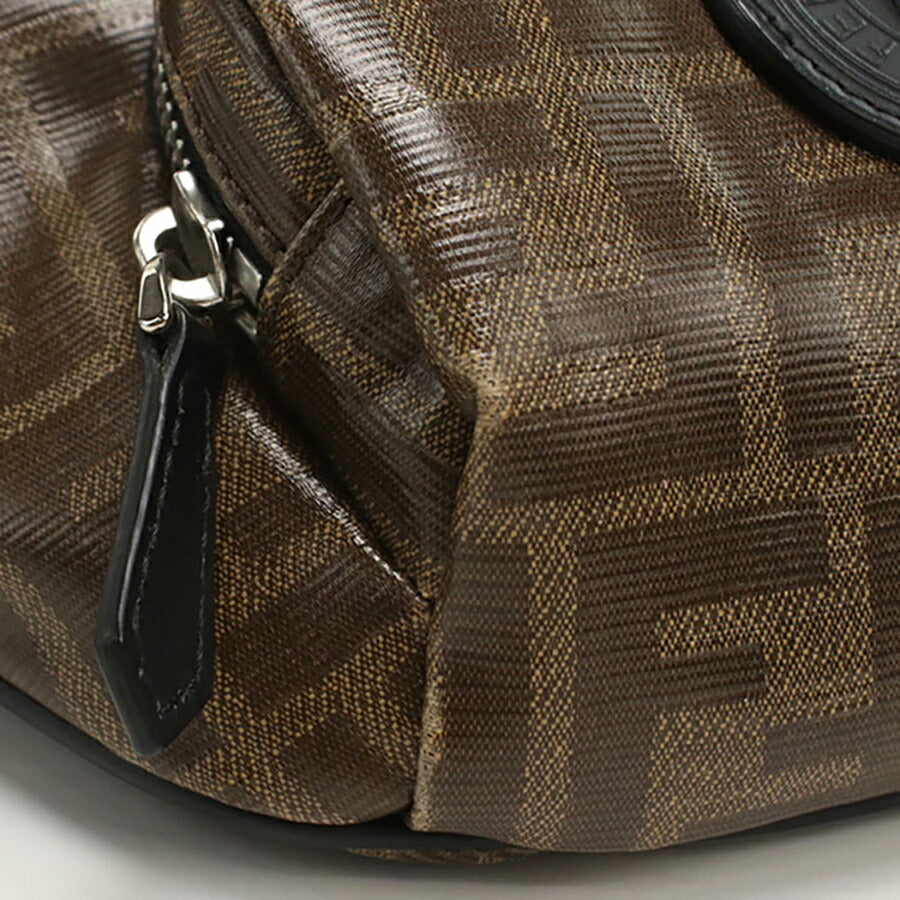 中古 フェンディ ボディバッグ ユニセックス ブランド FENDI ズッカ ベルトバッグ 7VA446 ブラウン バッグ USDFE93612011