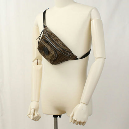 中古 フェンディ ボディバッグ ユニセックス ブランド FENDI ズッカ ベルトバッグ 7VA446 ブラウン バッグ USDFE93612011