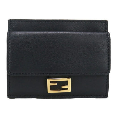 Used Fendi Card Case Ladies Brand FENDI Baguette FE95132 Black Wallet USDFE95132011