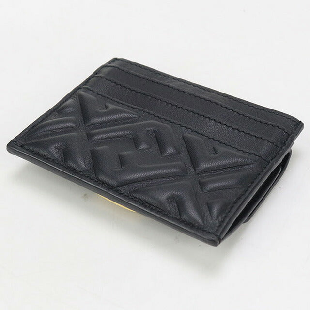 Used Fendi Card Case Ladies Brand FENDI Baguette FE95132 Black Wallet USDFE95132011