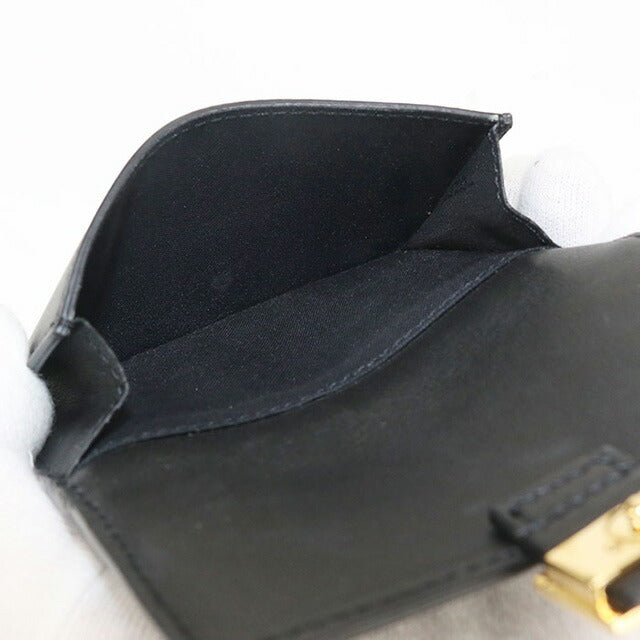 Used Fendi Card Case Ladies Brand FENDI Baguette FE95132 Black Wallet USDFE95132011