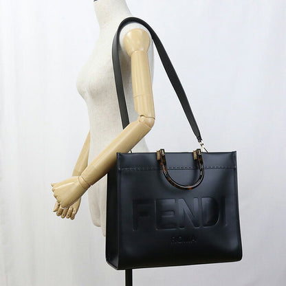 中古 フェンディ トートバッグ レディース ブランド FENDI サンシャイン ミディアム 8BH386 ブラック バッグ USDFE95395011
