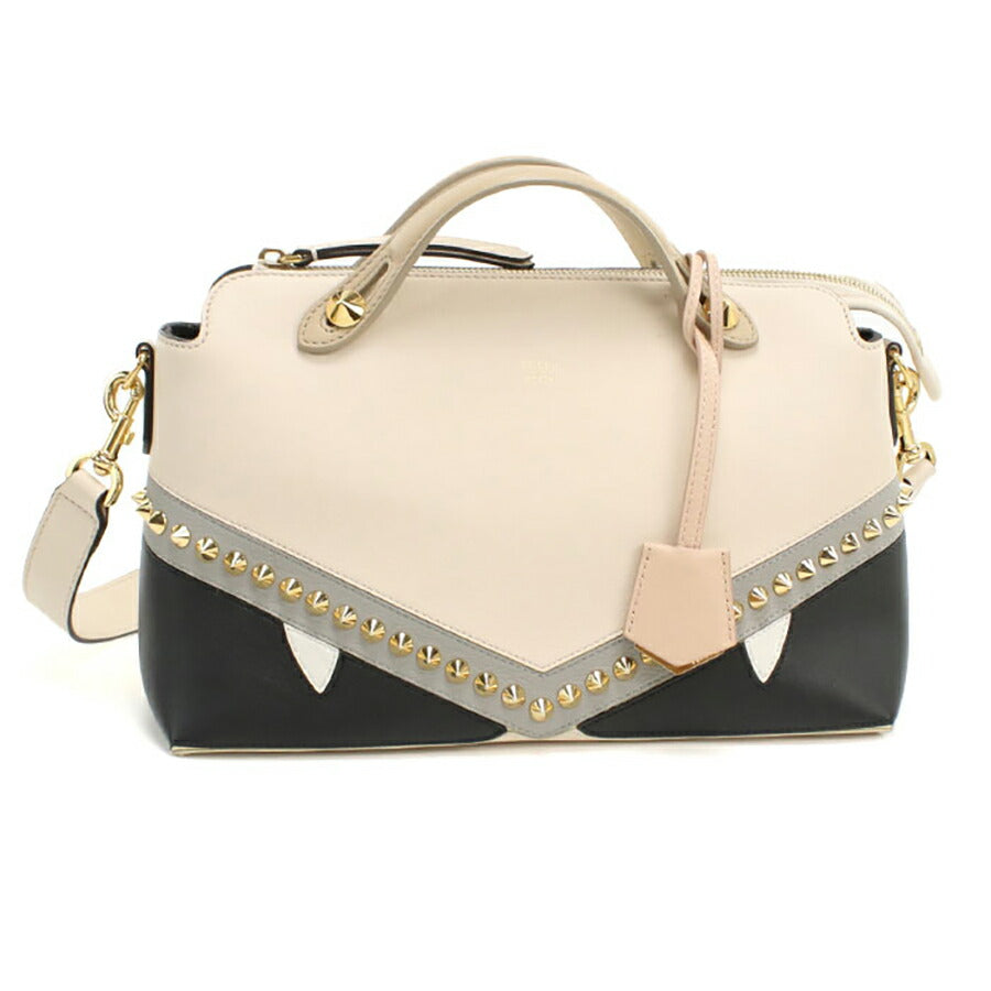中古 フェンディ ハンドバッグ レディース ブランド FENDI バグズ モンスターアイ バイ ザ ウェイ ミディアム 8BL124 A1FV ベージュ バッグ USDFE95911011