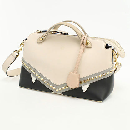 中古 フェンディ ハンドバッグ レディース ブランド FENDI バグズ モンスターアイ バイ ザ ウェイ ミディアム 8BL124 A1FV ベージュ バッグ USDFE95911011