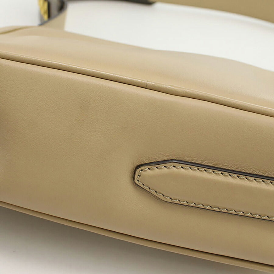 中古 フェンディ 斜め掛け ショルダーバッグ レディース ブランド FENDI ショルダーバッグ レザー 8BT287 ベージュ バッグ USDFE96110011
