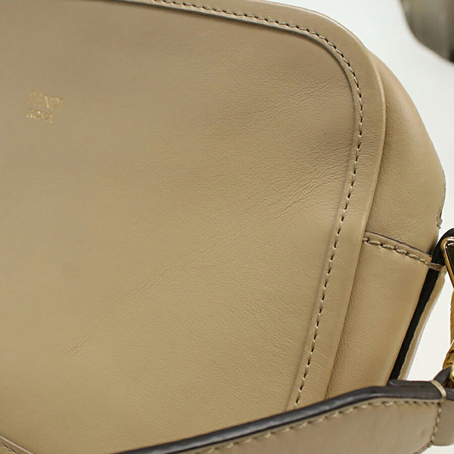 中古 フェンディ 斜め掛け ショルダーバッグ レディース ブランド FENDI ショルダーバッグ レザー 8BT287 ベージュ バッグ USDFE96110011