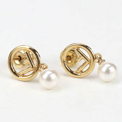 中古 フェンディ ピアス レディース ブランド FENDI エフ イズ フェンディ 8AH432 ゴールド アクセサリー USDFE96150011