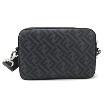 中古 フェンディ 斜め掛け ショルダーバッグ メンズ ブランド FENDI ダイアゴナル カメラケース レザー 7M0286 ALKA F0R2A ブラック バッグ USDFE96581011