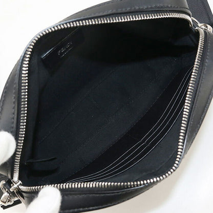 中古 フェンディ 斜め掛け ショルダーバッグ メンズ ブランド FENDI ダイアゴナル カメラケース レザー 7M0286 ALKA F0R2A ブラック バッグ USDFE96581011