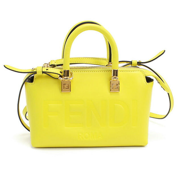 中古 フェンディ ハンドバッグ レディース ブランド FENDI バイ ザ ウェイ ミニ レザー 8BS067 イエロー バッグ USDFE96801011