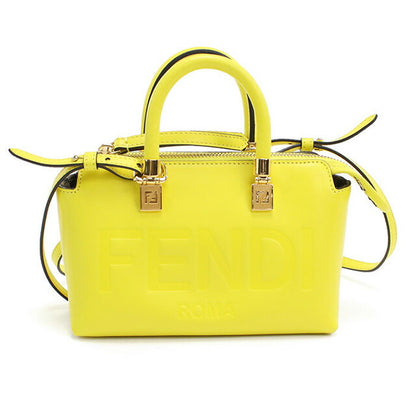 中古 フェンディ ハンドバッグ レディース ブランド FENDI バイ ザ ウェイ ミニ レザー 8BS067 イエロー バッグ USDFE96801011
