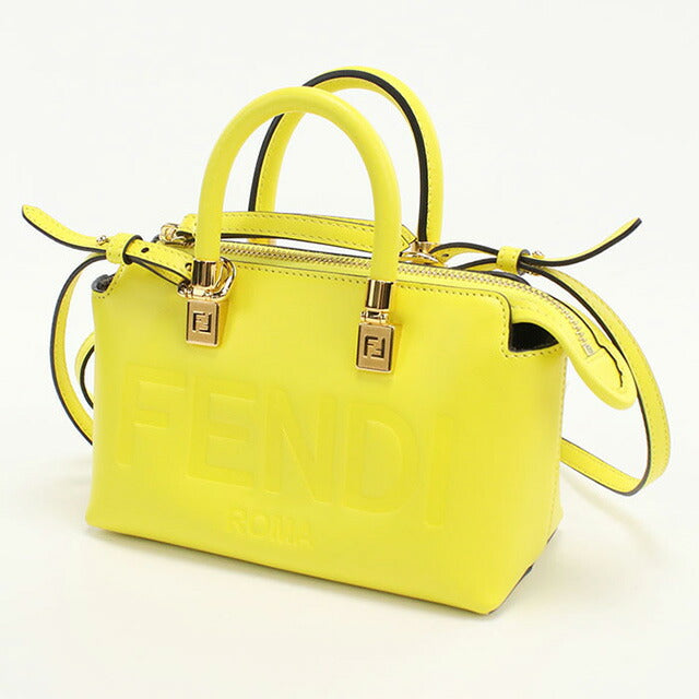 中古 フェンディ ハンドバッグ レディース ブランド FENDI バイ ザ ウェイ ミニ レザー 8BS067 イエロー バッグ USDFE96801011