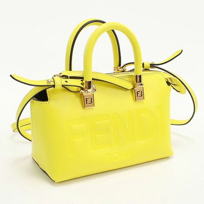 中古 フェンディ ハンドバッグ レディース ブランド FENDI バイ ザ ウェイ ミニ レザー 8BS067 イエロー バッグ USDFE96801011