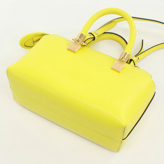 中古 フェンディ ハンドバッグ レディース ブランド FENDI バイ ザ ウェイ ミニ レザー 8BS067 イエロー バッグ USDFE96801011
