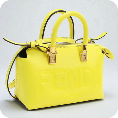 中古 フェンディ ハンドバッグ レディース ブランド FENDI バイ ザ ウェイ ミニ レザー 8BS067 イエロー バッグ USDFE96801011