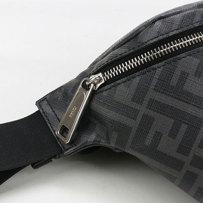 中古 フェンディ ボディバッグ メンズ ブランド FENDI ダイアゴナル ベルトバッグ 7VA434 グレー バッグ USDFE96885011
