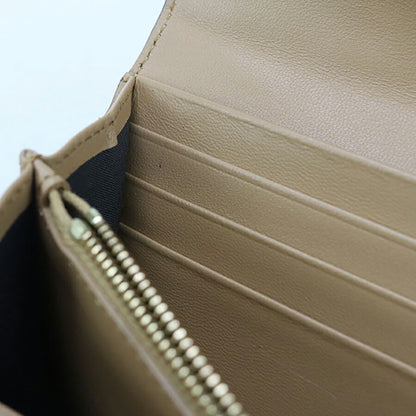 中古 フェンディ 長財布二折 レディース ブランド FENDI バゲット コンチネンタル財布 レザー 8M0251 AAJD ベージュ 財布 USDFE96984011