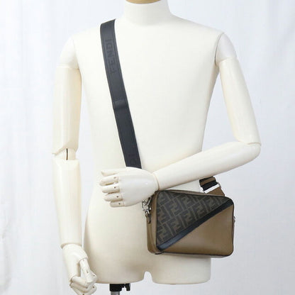 中古 フェンディ ショルダーバッグ メンズ ブランド FENDI ダイアゴナル カメラケース 7M.0286 ブラウン バッグ USDFE97765011