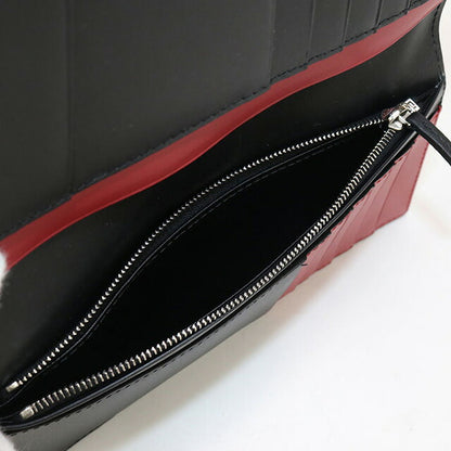 中古 フェンディ 長財布ニ折小銭入付き メンズ ブランド FENDI フェンディ シャドー財布 レザー 7M0355 AJF4 ブラック 財布 USDFE97769011