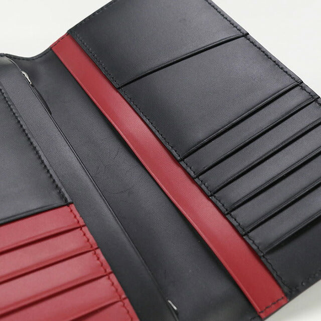 中古 フェンディ 長財布ニ折小銭入付き メンズ ブランド FENDI フェンディ シャドー財布 レザー 7M0355 AJF4 ブラック 財布 USDFE97769011