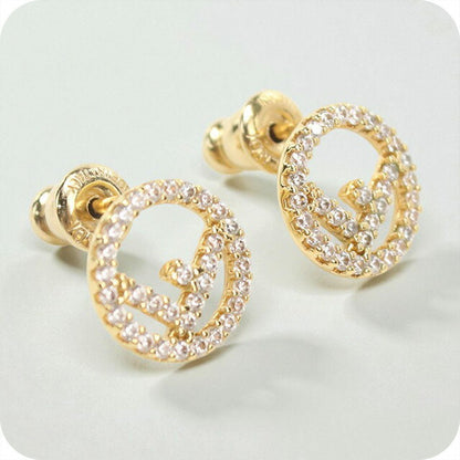 中古 フェンディ ピアス レディース ブランド FENDI エフ イズ フェンディ 8AG738 6DM F089U ゴールド アクセサリー USDFE97837011