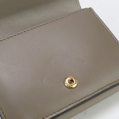 中古 フェンディ 三折財布 レディース ブランド FENDI FFダイヤモンド レザー 8M0480 グレー 財布 USDFE97876011