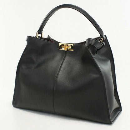 中古 フェンディ ハンドバッグ レディース ブランド FENDI ピーカブー エックスライト レザー 8BN304 A5E8 F13X3 ブラック バッグ USDFE98041011