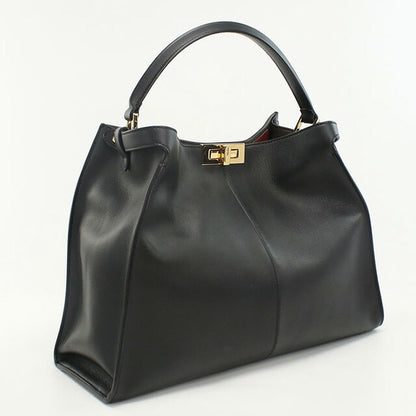 中古 フェンディ ハンドバッグ レディース ブランド FENDI ピーカブー エックスライト レザー 8BN304 A5E8 F13X3 ブラック バッグ USDFE98041011
