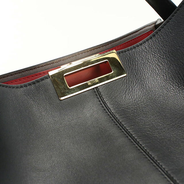 中古 フェンディ ハンドバッグ レディース ブランド FENDI ピーカブー エックスライト レザー 8BN304 A5E8 F13X3 ブラック バッグ USDFE98041011