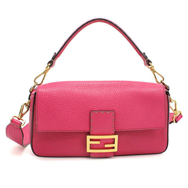 中古 フェンディ ハンドバッグ レディース ブランド FENDI バゲット レザー 8BR600 ピンク バッグ USDFE98329011