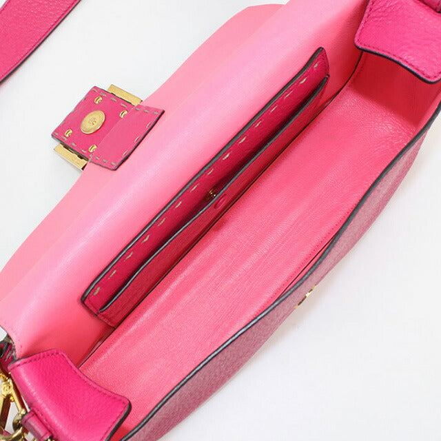 フェンディ FENDI ボックス ショルダーバッグ バッグ レザー レディース ピンク系 【中古】 FENDI - フェンディ FENDI ボックス ショルダーバッグ バッグ レザー