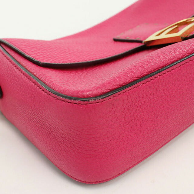 中古 フェンディ ハンドバッグ レディース ブランド FENDI バゲット レザー 8BR600 ピンク バッグ USDFE98329011