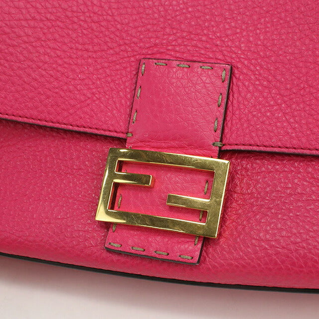 中古 フェンディ ハンドバッグ レディース ブランド FENDI バゲット レザー 8BR600 ピンク バッグ USDFE98329011