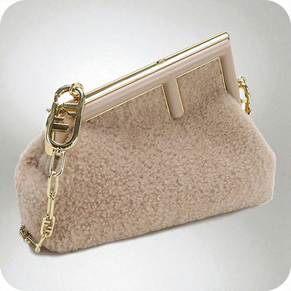 中古 フェンディ クラッチバッグ レディース ブランド FENDI ファースト スモール 8BP129 ピンク バッグ USDFE98340011