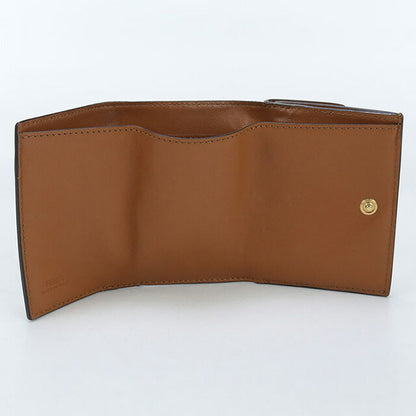 中古 フェンディ 三折財布 レディース ブランド FENDI レザー 8M0395 ブラウン 財布 USDFE98812011