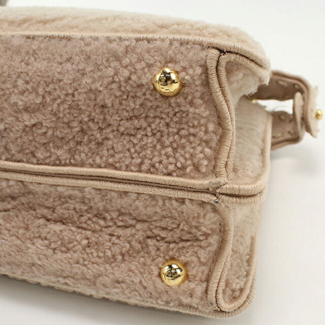 二手芬迪手提包女士品牌 FENDI Peekaboo 2WAY 8BN327 粉色包 USDFE99121011